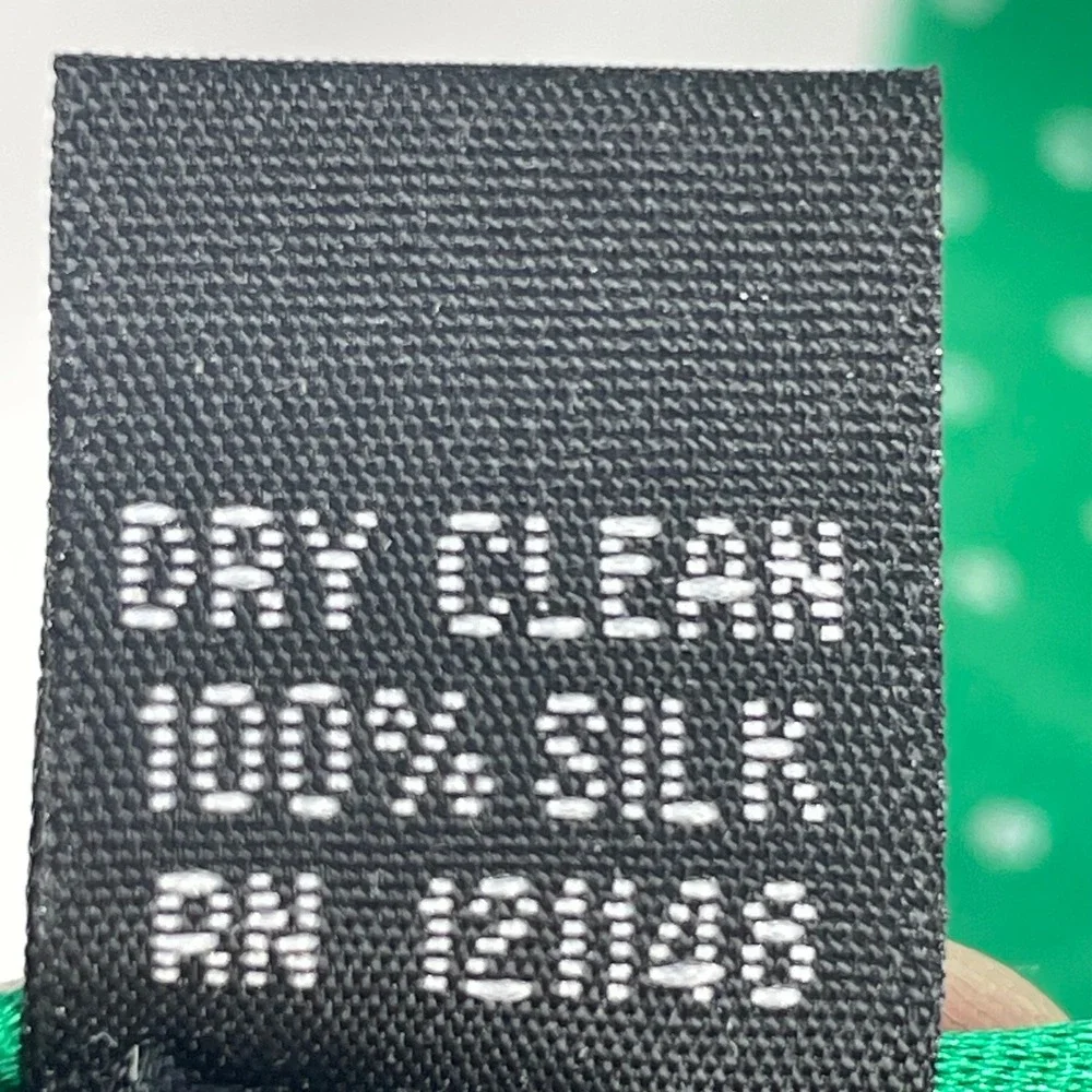 Croft & Barrow Green Micro Dot Silk Necktie Mens One Size